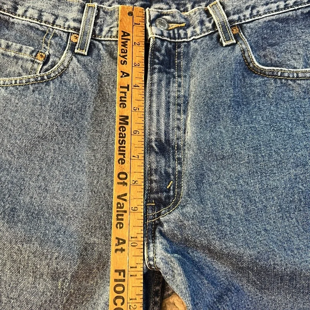 Levi's 550 Blue Jeans‎ Mens 36x31 Vintage Y2K Black Batwing Relaxed Fit Denim